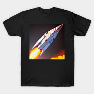 Space Rocket Launch T-Shirt